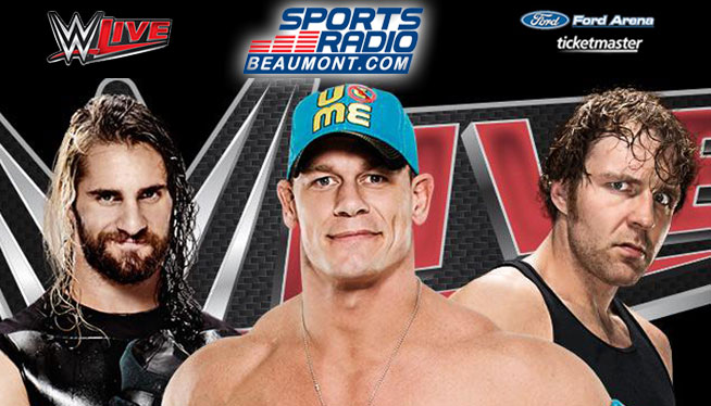 WWE LIVE Ford Park Pavilion Sports Radio Beaumont KIKR AM 1510